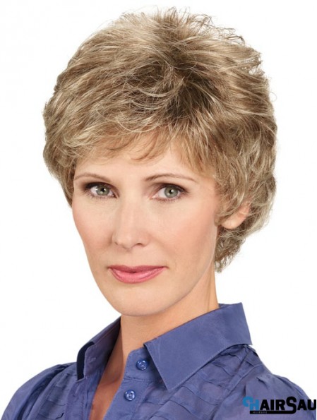 6 inch Short Wavy Brown Stylish Lace Front Wigs