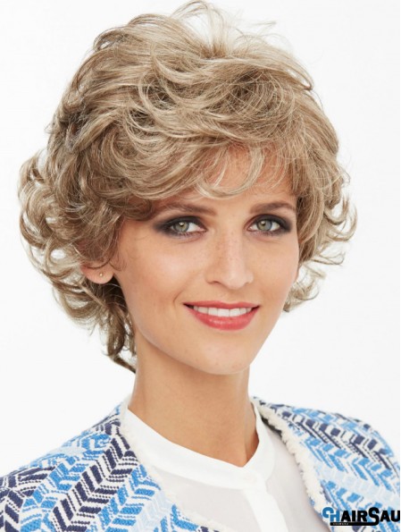 Wavy Capless Blonde Synthetic Latest Short Wigs