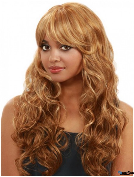 Long Curly Blonde Sassy Brazilian Remy Hair Half Wigs