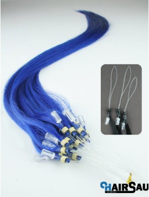 Affordable Black Straight Micro Loop Ring Hair Extensions