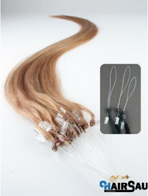 Popular Blonde Straight Micro Loop Ring Hair Extensions