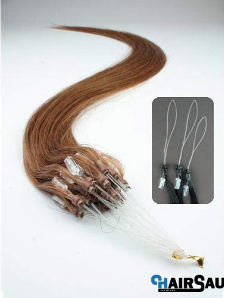 Discount Auburn Straight Micro Loop Ring Hair Extensions