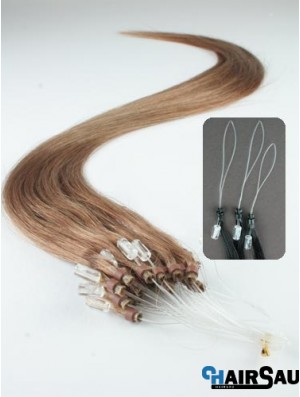 Cheapest Brown Straight Micro Loop Ring Hair Extensions