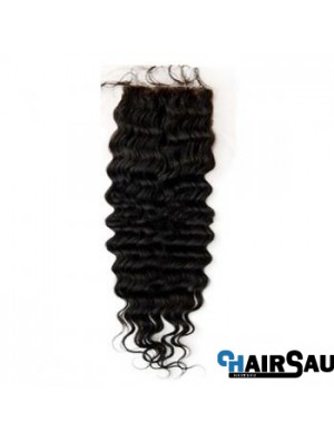 Sleek Black Long Wavy Lace Closures