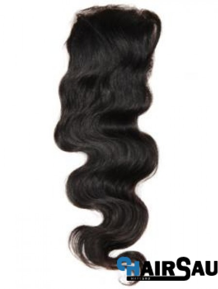 Online Black Long Wavy Lace Closures