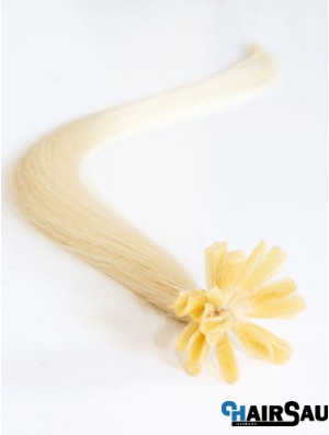 Blonde Straight Gorgeous Nail/U Tip Hair Extensions