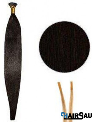 Black Straight Stick/I Tip Hair Extensions