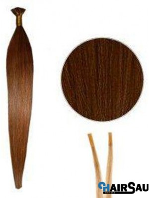 Auburn Straight Stick/I Tip Hair Extensions