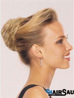 Blonde Red Wraparound Ponytail