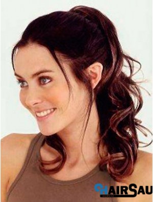 Trendy Wavy Auburn Ponytails