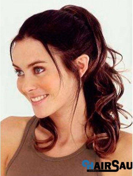 Trendy Wavy Auburn Ponytails