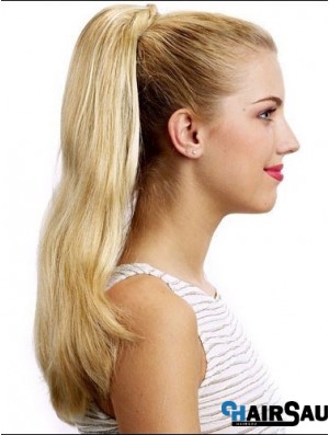 Stylish Straight Blonde Ponytails