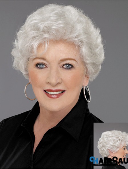 Short Wavy Human Hair Wigs For Older Women