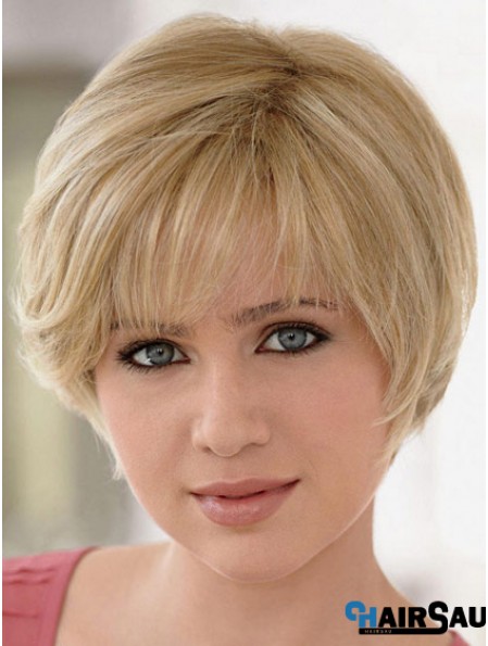 Blonde Lace Front Human Hair Wigs Straight Sale