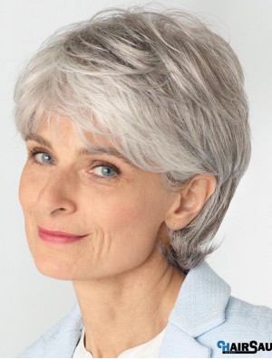 Grey Remy Human Hair Wigs For Ladies Near Me