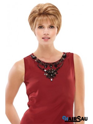 Boycuts Short Blonde Straight Style Petite Wigs