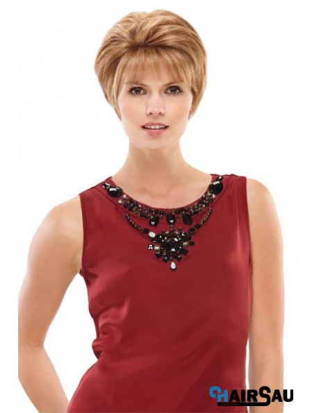 Boycuts Short Blonde Straight Style Petite Wigs