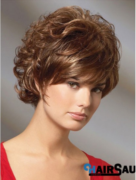 Curly Auburn Gorgeous Short Classic Wigs