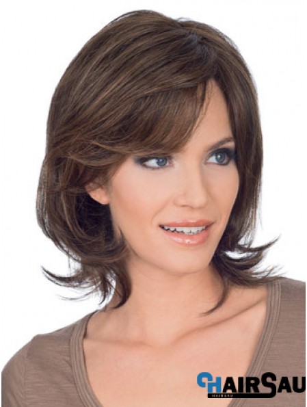 Refined Lace Front Straight Chin Length Remy Human Lace Wigs