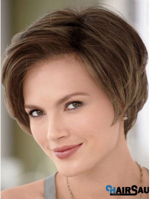 Brown Remy Human Hair Monofilament Wigs