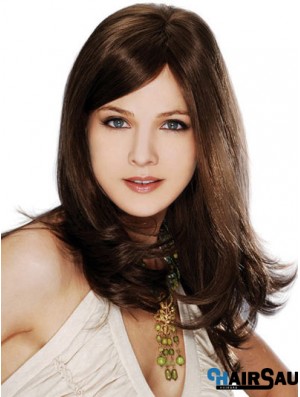 Straight Layered 100% Hand-tied Brown Best Long Wigs