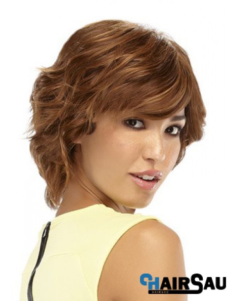 Wavy Auburn Style Short Classic Wigs