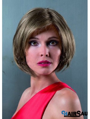 Lace Front Chin Length Straight Brown Discount Bob Wigs