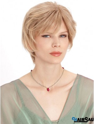 Monofilament Straight Layered Chin Length 8 inch Incredible Human Hair Wigs