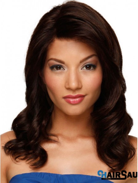 Hand Tied Lace Front Human Hair Wig Auburn Color Long Length