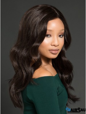 African American Wigs With Remy Human Full Lace Wavy Style