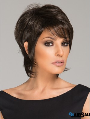 6 inch Black Lace Front Wigs For Black Women