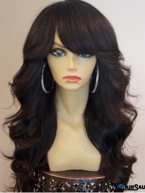 African American Lace Front Wigs With Bangs Lace Front Brown Color