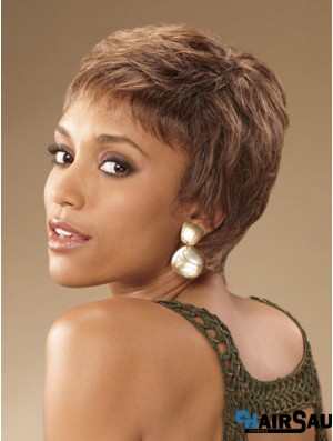 Cropped Curly Suitable African American Wigs