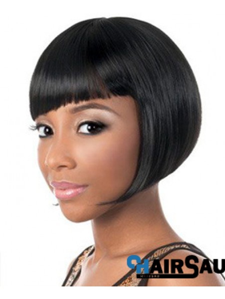 Short Black Yaki Bobs New African American Wigs