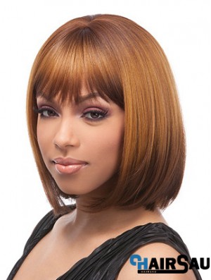 12 inch Brown Lace Front Wigs For Black Women