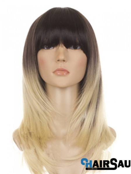 Beautiful 18 inch Shoulder Length Straight Wigs For Black Women