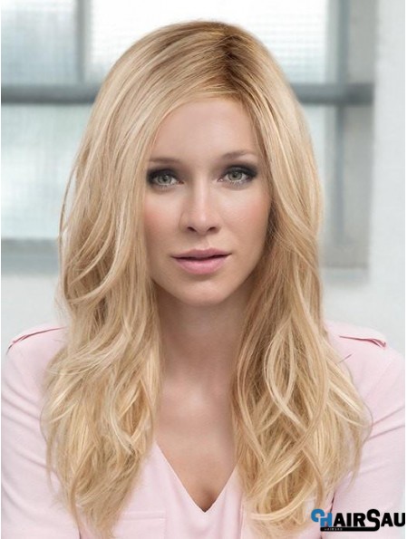 Layered Blonde Wavy 18 inch Long Synthetic Hair Wig