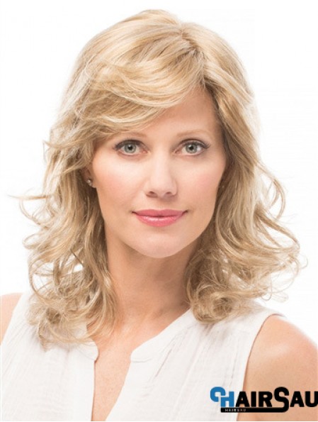 Layered 14 inch Shoulder Length Wavy Style Medium Wigs