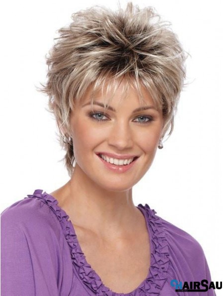 Boycuts Blonde Straight Cropped Synthetic Wigs AU