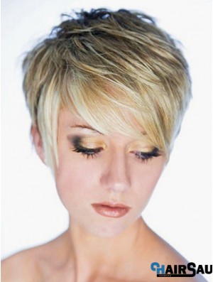 Best Synthetic Wig Boycuts Cropped Length Blonde Color