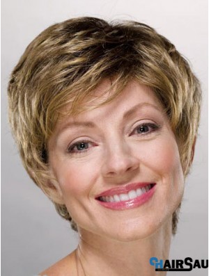 Ladies Wigs Cheap Synthetic With Capless Boycuts Short Length