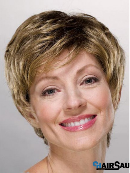 Ladies Wigs Cheap Synthetic With Capless Boycuts Short Length