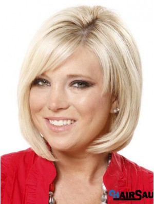 Lace Front Straight Blonde Online Bob Wigs