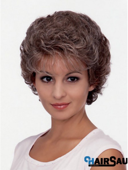 Cheap Beautiful Synthetic Hair Short Length Classic Cut Curly Style