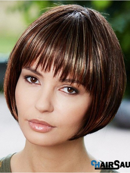 Best Synthetic Wigs For Women With Straight Hair Style Brown Color