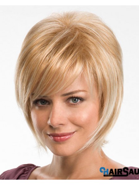 Straight Layered 10 inch Blonde Fabulous Synthetic Wigs