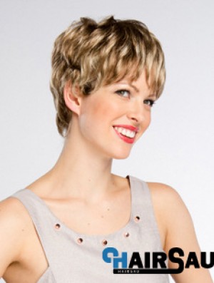 Short Wavy Monofilament Layered 8 inch Online Synthetic Wigs