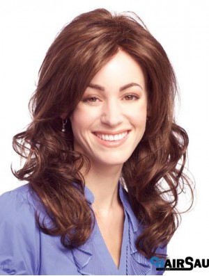 Top Auburn Long Without Bangs Wavy Glueless Lace Front Wigs