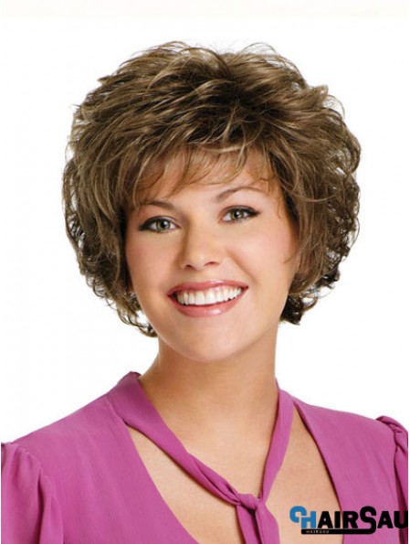 Curly Brown Discount Short Classic Wigs