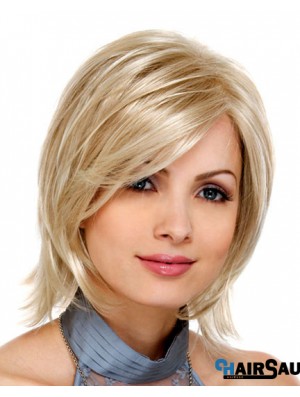 Blonde Synthetic Lace Front Wigs Bobs Hair Cuts Chin Length